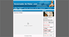 Desktop Screenshot of governadordopoker.com